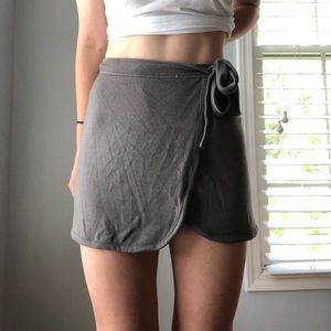 Aritzia wrap mini skirt